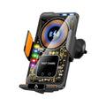 3-in-1 Car Phone Holder with 15W Wireless Charging & Power Bank – Magnetic Vent Mount