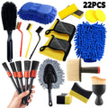 22-Piece Car Detailing & Cleaning Tool Set – Complete Interior & Exterior Kit