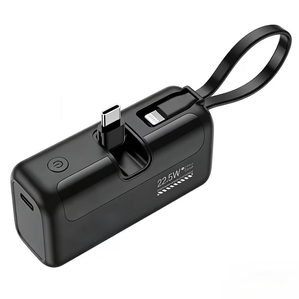 Small Portable Power Bank – 5000mAh Fast Charging, Lightweight & Compact