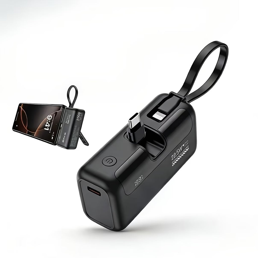 Small Portable Power Bank – 5000mAh Fast Charging, Lightweight & Compact