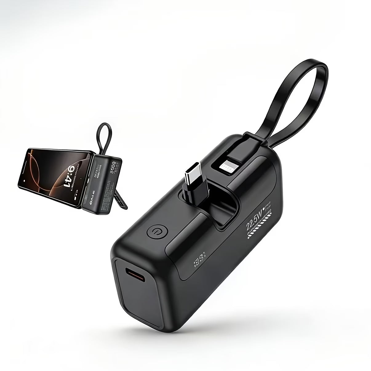 Small Portable Power Bank – 5000mAh Fast Charging, Lightweight & Compact