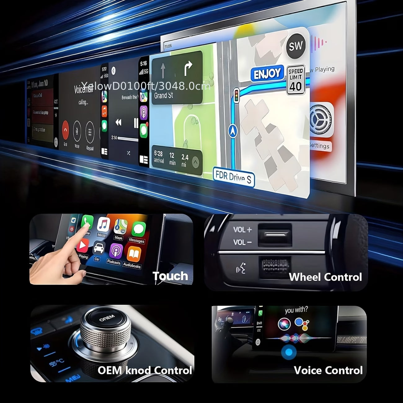 2-in-1 Wireless CarPlay & Android Auto Adapter – Plug & Play, Fast & Stable Connection