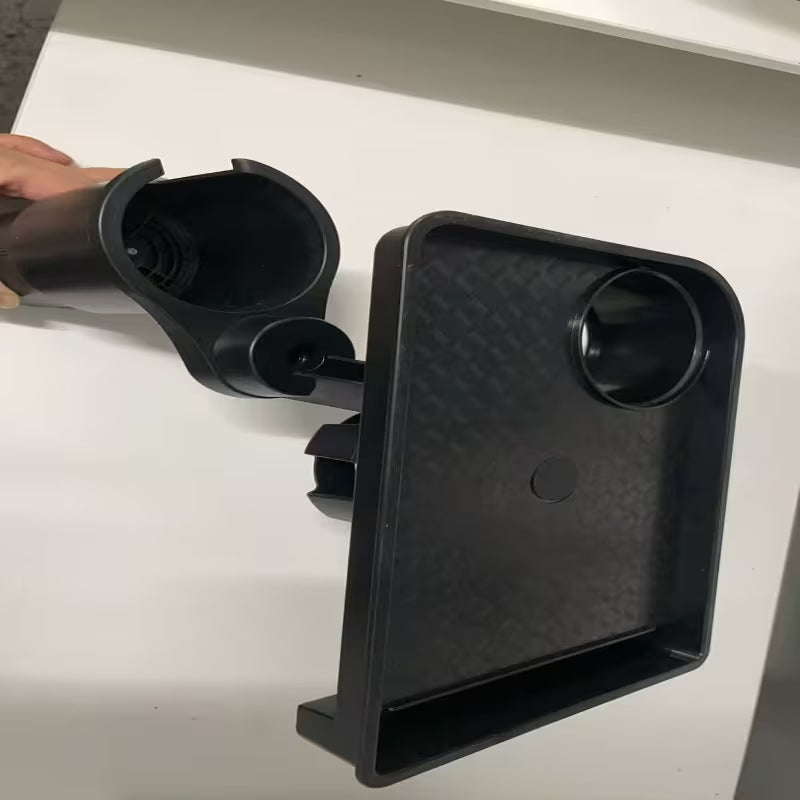360° Rotating Car Cup Holder Tray with Phone Slot & Console Organizer