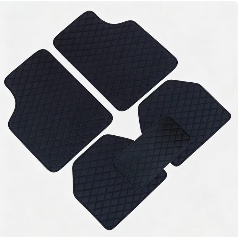 Luxury PU Leather Car Floor Mats – 5-Piece Set, All-Weather Non-Slip, Universal Fit