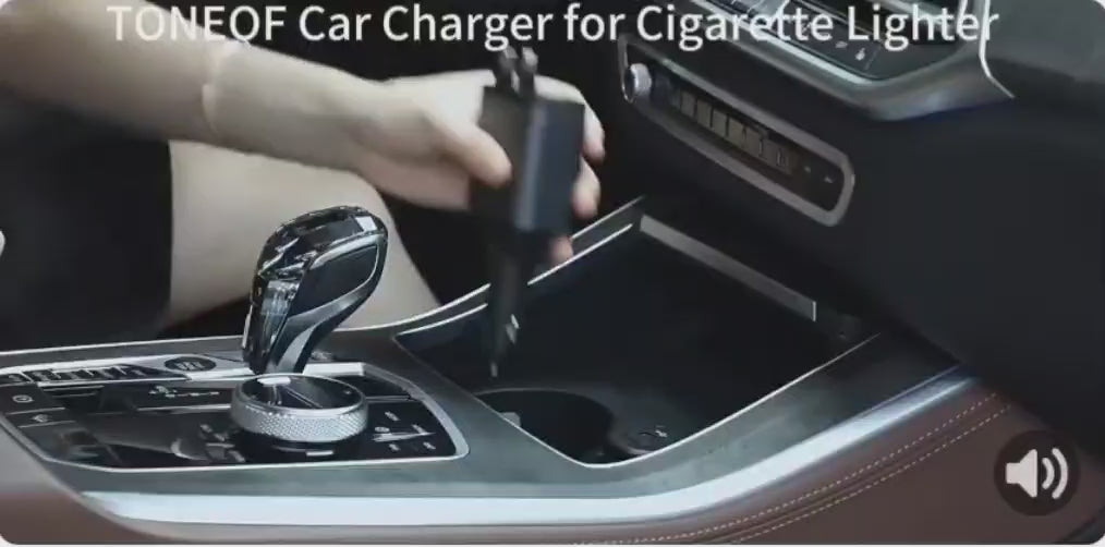 120W 4‑in‑1 Retractable Fast Car Charger with Starry Sky LED & Digital Display